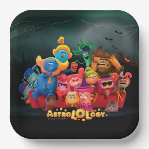 AstroLOLogy Halloween Square Paper Plate Pappteller