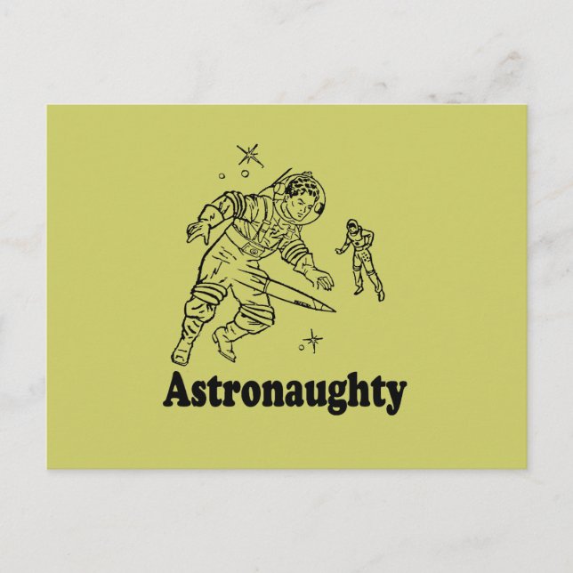 ASTRONAUGHTY POSTKARTE (Vorderseite)
