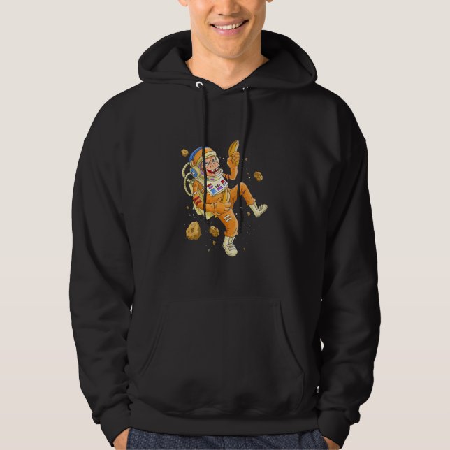Astronaut-Affenraum Hoodie (Vorderseite)