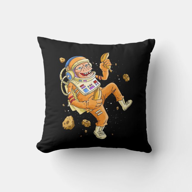 Astronaut-Affenraum Kissen (Vorderseite)