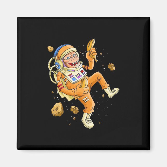 Astronaut-Affenraum Magnet (Vorne)