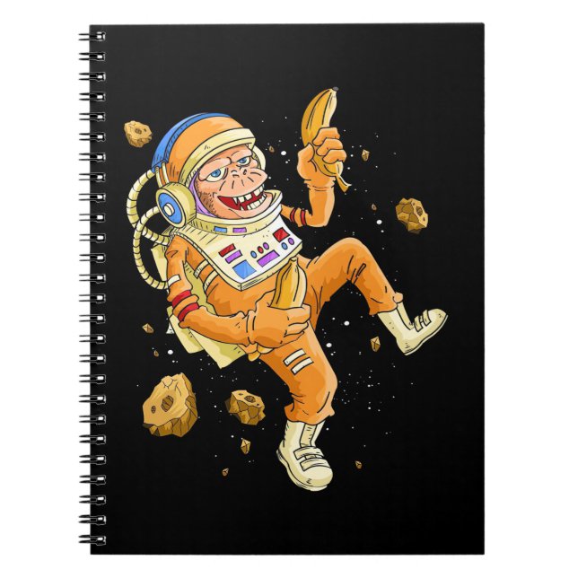 Astronaut-Affenraum Notizblock (Vorderseite)
