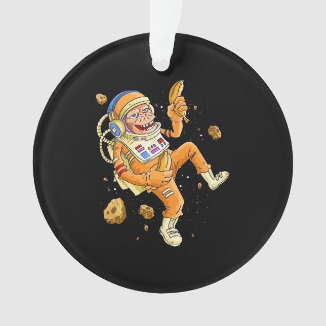 Astronaut-Affenraum Ornament (Vorderseite)