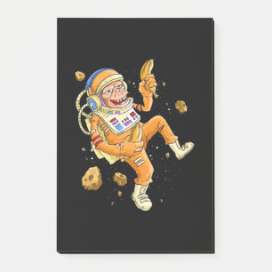 Astronaut-Affenraum Post-it Klebezettel