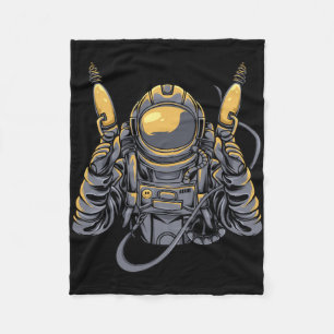 Astronaut Alien Hunter Fleecedecke