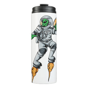 Astronaut Alien SciFi Space Ufo Thermosbecher