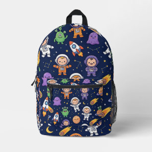 Astronaut Alien Space Rucksack – Raketenmuster