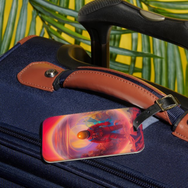 Astronaut Art Gepäckanhänger (Vorderseite Insitu 3)