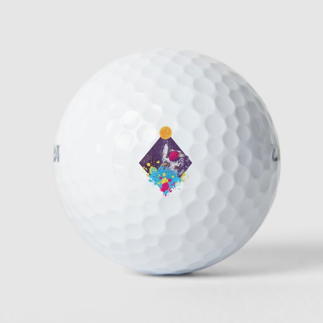 Astronaut Art Golfball (Vorderseite)