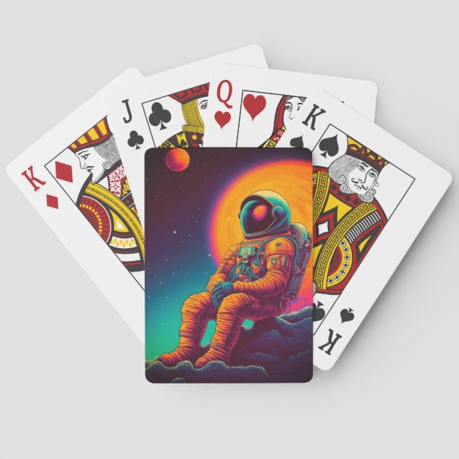 Astronaut Art Spielkarten (Rückseite)