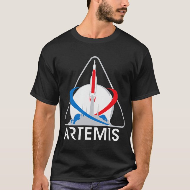 Astronaut Artemis Auftrag-einer T-Shirt (Vorderseite)