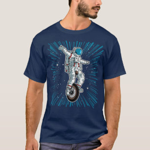Astronaut auf dem Einrad Circus Child Women Space T-Shirt