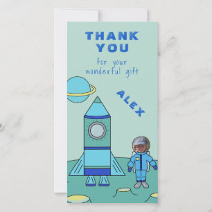 Astronaut auf dem Mond Danke Füge dein Gesicht ein