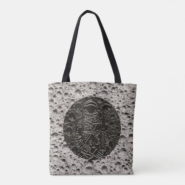 Astronaut auf dem Mond Space Black & Gray (Rückseite)