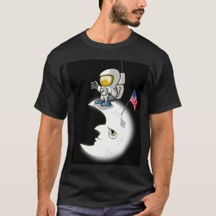 Astronaut auf dem Mond T-Shirt