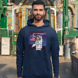 Astronaut auf dem Mond Weltraumjunge Hoodie