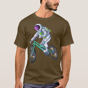 Astronaut auf einem Fahrrad zum Mond T-Shirt