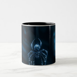Astronaut auf einem Ringplaneten Galaxy Coffee M Zweifarbige Tasse