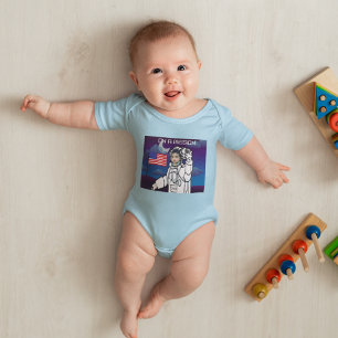 Astronaut Auf Mond Weltraum Junge Geburtstag Baby Strampler