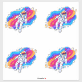 Astronaut Aufkleber