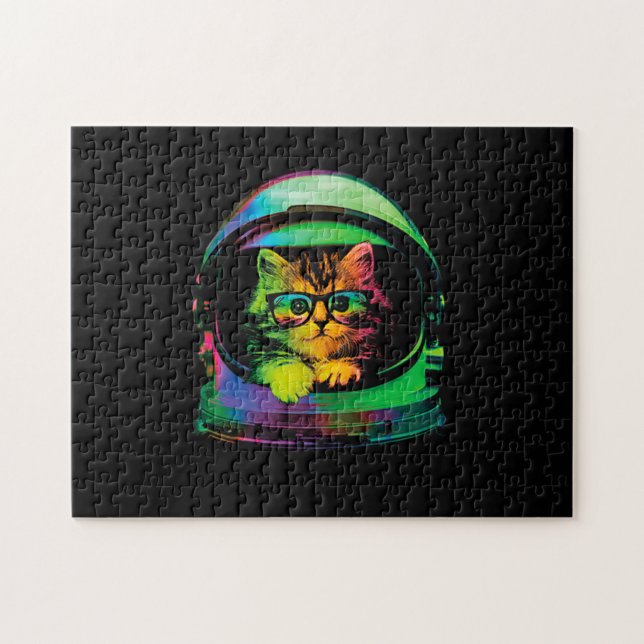Astronaut aus lustigen Hipstern Puzzle (Horizontal)