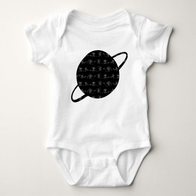 Astronaut Baby Bodysuit Baby Strampler (Vorderseite)