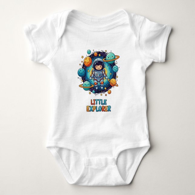 Astronaut Baby Bodysuit Strampler (Vorderseite)