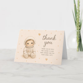 Astronaut Baby Shower Danke Karte