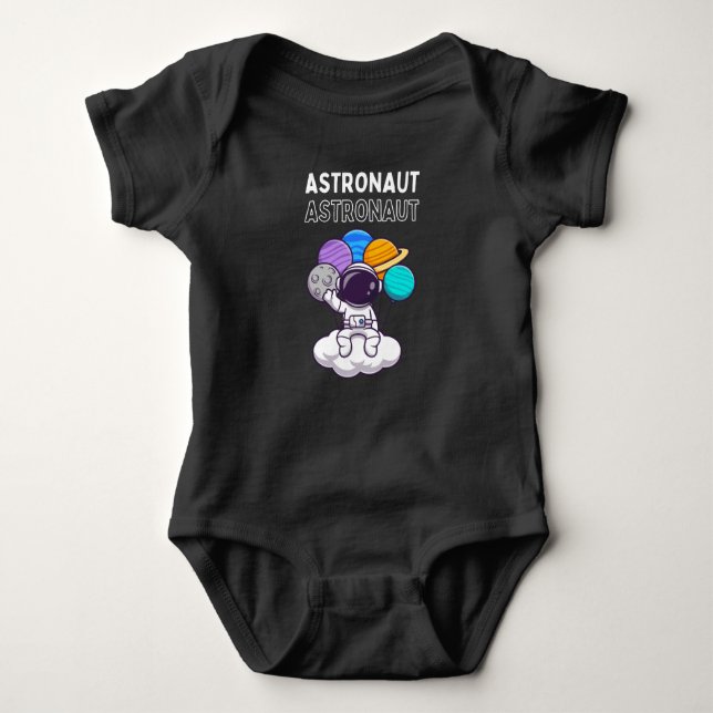Astronaut Baby Strampler (Vorderseite)