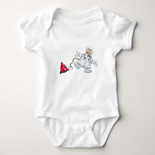 Astronaut Baby Strampler (Vorderseite)