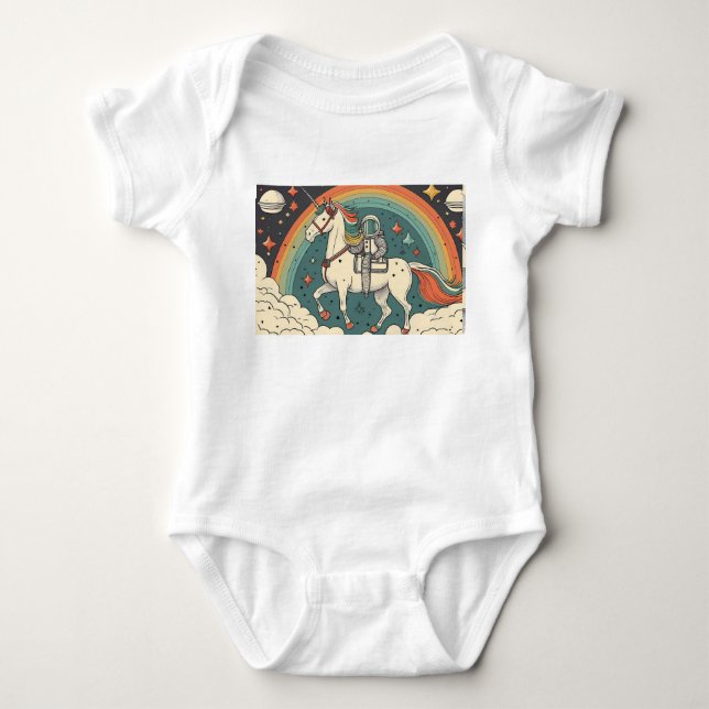 Astronaut Baby Strampler (Vorderseite)