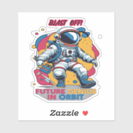 Astronaut Back-to-School "Future Genius in Orbit"  Aufkleber