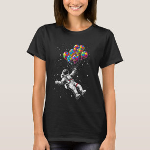 Astronaut Ballon Autismus-Bewusstsein  Puzzle-Teil T-Shirt