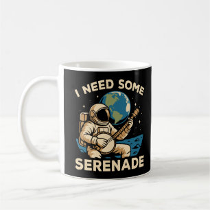 Astronaut Banjo Serenade Kosmischer Klang Kaffeetasse