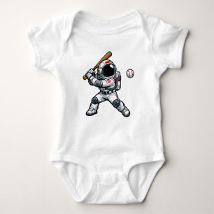 Astronaut Baseball Baby Strampler