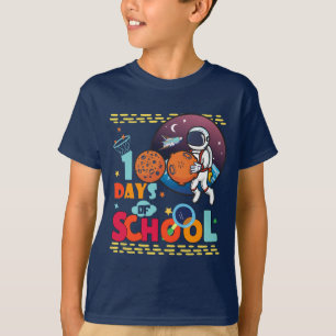 Astronaut Basketball spielen für Schule T-Shirt
