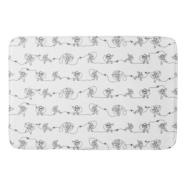Astronaut Bath Mat Badematte (Vorderseite)