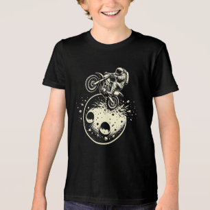 Astronaut beim Wheelie auf dem Mars Tri-Blend Shirt