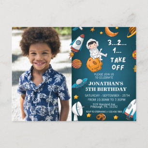 Astronaut benutzerdefiniertes Foto Weltraum Planet Postkarte