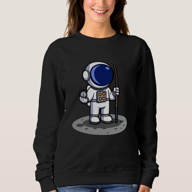 Astronaut Billiards Adventure Sweatshirt (Vorderseite)