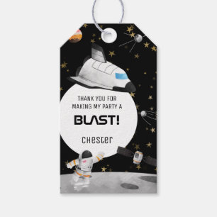 Astronaut Birthday Outer Space Gefallen Geschenkanhänger