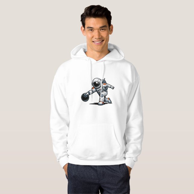 Astronaut Bowling Hoodie (Vorne ganz)
