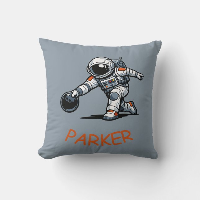 Astronaut Bowling Kissen (Vorderseite)