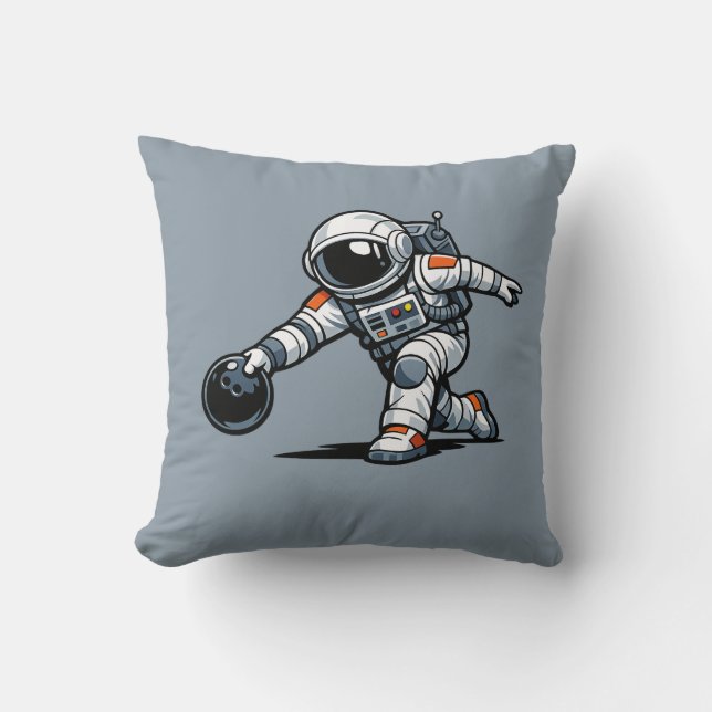 Astronaut Bowling Kissen (Vorderseite)