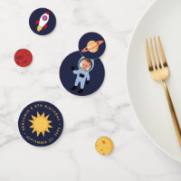 Astronaut Boy Foto Geburtstag Weltraumplaneten