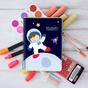 Astronaut Boy Kid's Personalisiert Notizblock