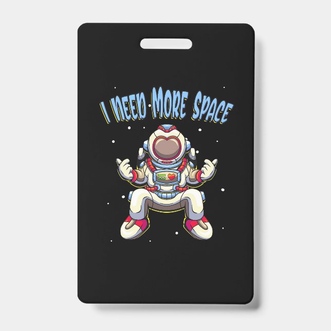 Astronaut braucht mehr Platz Ausweis (Vorderseite)