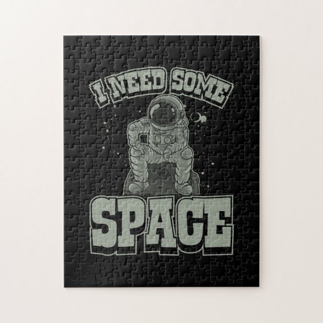 Astronaut braucht Platz Puzzle (Vertikal)