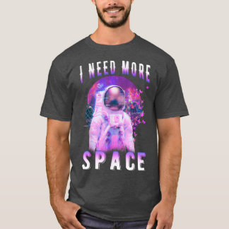 Astronaut Butterfly Moon Space Vaporwave T-Shirt