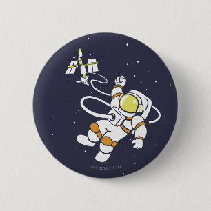 Astronaut Button
